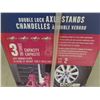 Image 3 : NEW MOTOMASTER DOUBLE LOCK 3 TON AXLE STANDS