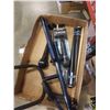 Image 2 : TRAY OF HARMONICAS, MICROPHONES, ELECTRONIC DRUM STICKS AND DRUM STICKS, GUITAR STAND