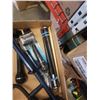 Image 3 : TRAY OF HARMONICAS, MICROPHONES, ELECTRONIC DRUM STICKS AND DRUM STICKS, GUITAR STAND