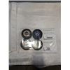 Image 1 : STANLEY CUP PLAYOFFS 2021 HOCKEY PUCK SET 4 PUCKS, NY ISLANDER VS PITTSBURGH ENGUINS, WASHINGTON VS