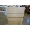 Image 2 : 4 DRAWER CHEST OF DRAWERS - 32 INCHES WIDE X 19 DEEP X 39.5 TALL