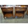 Image 2 : PAIR OF 1 DRAWER NIGHTSTANDS