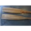 Image 3 : 2 WOODEN PADDLES - 7 FOOT LONG