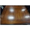 Image 2 : LARGE DINING TABLE WITH LEAF AND 5 LEATHER LOOK CHAIRS - 5 FOOT LONG X 42 INCHES WIDE X 30 TALL