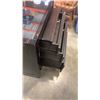 Image 3 : SLIDE OUT GLASSTOP ENDTABLE DESK WITH 3 DRAWERS