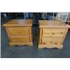 Image 2 : PAIR OF PINE 2 DRAWER NIGHTSTANDS
