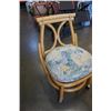 Image 8 : ROUND BAMBOO PATIO TABLE WITH 4 ROLLING CHAIRS - 4 FOOT DIAMETER 27 INCHES TALL