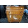 Image 1 : MCM PRINCEVILLE QUEBEC 5 DRAWER CHEST OF DRAWERS - 3 FOOT WIDE X 18.5 INCHES DEEP X 47 INCHES TALL