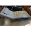 Image 1 : MODERN GREY LEATHER SWIVEL LOUNGER FROM MOES FURNITURE