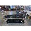 Image 2 : 3 TIER CHROME AND GLASS SHELF