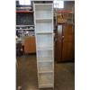 Image 1 : WHITE BOOKSHELF 16 INCHES WIDE X 11 DEEP X 80 TALL