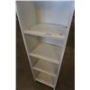 Image 3 : WHITE BOOKSHELF 16 INCHES WIDE X 11 DEEP X 80 TALL