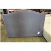 Image 1 : GREY STUDDED QUEENSIZE FABRIC HEADBOARD