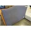 Image 2 : GREY STUDDED QUEENSIZE FABRIC HEADBOARD