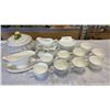 Image 1 : LOT OF MAXWELL AND WILLIAMS CASHMERE GRAVY BOAT, CUPS AND SAUCERS, AND OTHER DISHES