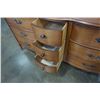 Image 8 : FRUITWOOD 9 DRAWER DRESSER - 66 INCHES WIDE X 20 DEEP X 34.5 TALL