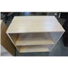 Image 5 : 2 MAPLE SHELVES 31 1/2 INCHES WIDE X 17 1/2 DEEP X 32 TALL