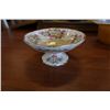 Image 11 : PINK PEONY CAKE PLATTER, PYREX DISH, ART GLASS PITCHER, JAPAN TIGER FIGURE