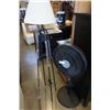 Image 1 : BLACK FLOOR LAMP AND BLACK FLOOR FAN
