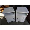 Image 1 : PAIR OF WHITE ENDTABLES