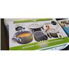Image 2 : BRAND NEW THE ORIGINAL GREEN PAN SET OF 10 HARD ANODIZED HEALTHY CERAMIC NON-STICK COOKWARE - INCLUD