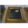 Image 2 : 2 framed mirrors with dome clock and wall sconce