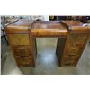 Image 2 : ANTIQUE WATERFALL VANITY DESK WITH BENCH