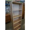 Image 2 : BOOKSHELF 25 INCHES WIDE X 9 1/2 DEEP X  68 TALL