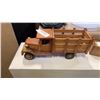 Image 2 : Vintage hand made dovetail box with dominoes and collector's wooden model truck