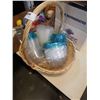 Image 2 : LOT OF COLLECTABLES, BASEBALL GLOVE AND BALL, NEW PICTURE FRAMES AND PLASTIC CONTAINERS WITH LIDS