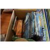 Image 3 : BOX OF DVDS, RECORDS, CDS