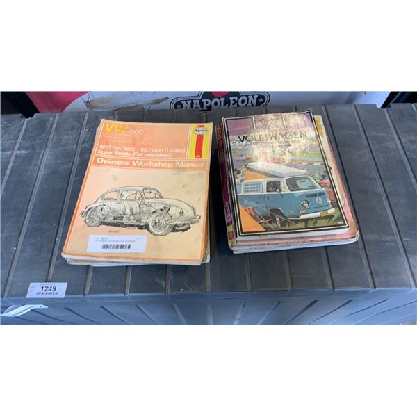 Lot of Haynes, clymer and other automotive repair manuals