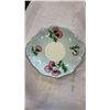 Image 2 : FOLEY GLENGARY THISTLE CHINA SET - 4 CUPS AND SAUCERS, 6 SIDE PLATES AND SERVING PLATE
