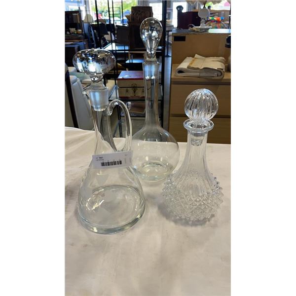 3 DECANTERS