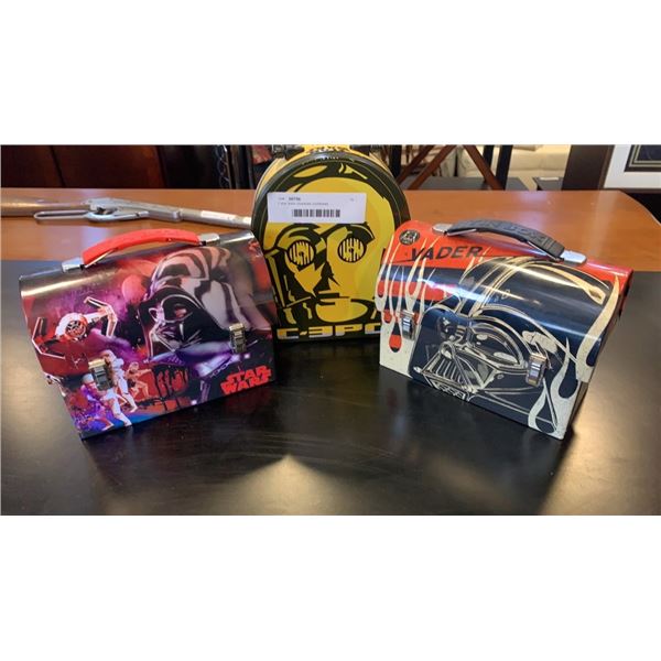 3 star wars character luchboxes