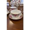 Image 11 : ROYAL ALBERT AUTUMN ROSES 8 PLACE DINNER SETTING W/ ADDITIONAL PLATES AND BOWLS 83 PIECES - 11 DINNE