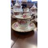 Image 15 : ROYAL ALBERT AUTUMN ROSES TEA  AND COFFEE SERVICE 36 PIECES - 2 TEAPOTS, 1 COFFEE POT, 2 TRIVETS, 9