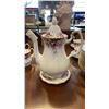 Image 2 : ROYAL ALBERT AUTUMN ROSES TEA  AND COFFEE SERVICE 36 PIECES - 2 TEAPOTS, 1 COFFEE POT, 2 TRIVETS, 9