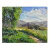 Image 1 : Charles Knecht, "Path to the Palms" Original Oil Painting on Canvas, Hand Signed with Letter of Auth
