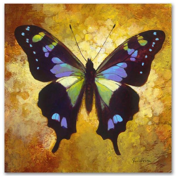 "Pandora" Limited Edition Giclee on Canvas by Simon Bull, Numbered and Signed. This piece comes Gall