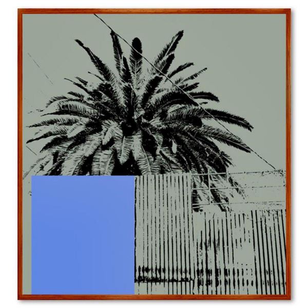 Claudio Santini, "Ciytyscape 9" Framed Hand Signed Limited Edition on Canvas with Letter of Authenti