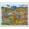 Image 2 : Charles Fazzino- 3D Construction Silkscreen Serigraph "O BEAUTIFUL FOR SPACIOUS SKIES…AMERICA…AMERIC