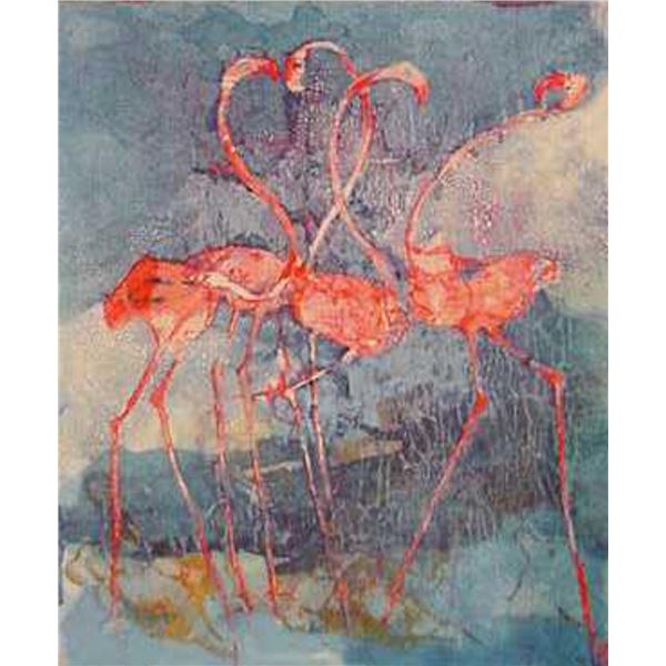 Edwin Salomon- Original Serigraph "Love is in the Air"