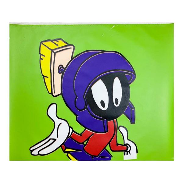 Steve Kaufman (1960-2010) "Marvin Martian" Hand Signed and Numbered Limited Edition Hand Pulled silk