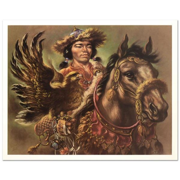 Virginia Dan (1922-2014),  Warrior  Limited Edition Lithograph, Numbered and Hand Signed with Letter