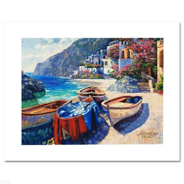 "Memories of Capri" Limited Edition Hand Embellished Giclee on Canvas by Howard Behrens (1933-2014).
