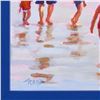 Image 2 : Lucelle Raad, "Low Tide" Framed Original Acrylic Painting on Board, Hand Signed with Letter of Authe
