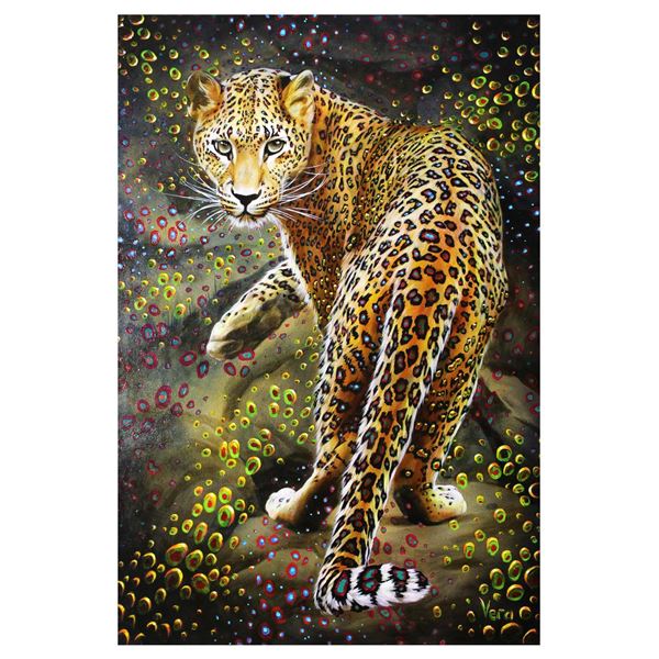 Vera V. Goncharenko- Original Giclee on Canvas "Looking For Food"