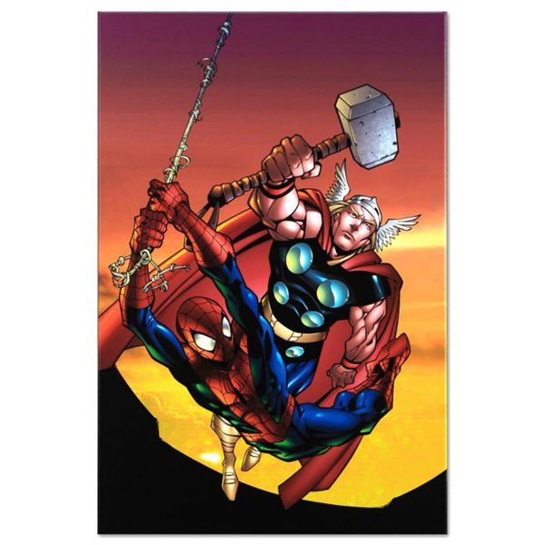 Marvel Comics "Marvel Age Spider-Man Team Up #4" Numbered Limited Edition Giclee on Canvas by Randy 