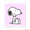 Image 1 : Peanuts, "Snoopy: Pink" Hand Numbered Limited Edition Fine Art Print with Certificate of Authenticit